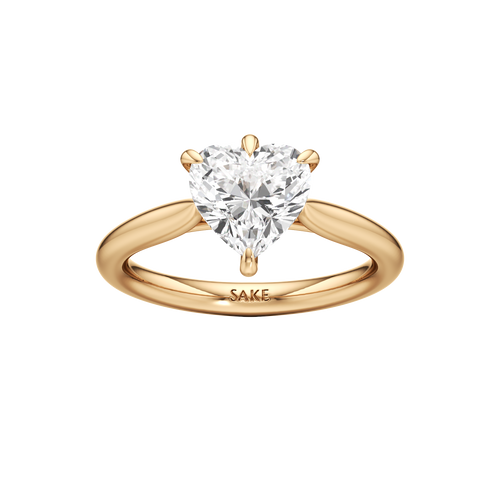 Heart Solitaire Ring