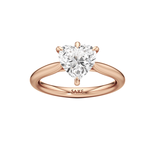 Heart Solitaire Ring