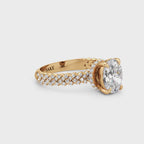 Theia Oval Woven Diamond Ring
