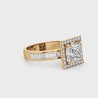 Delphi Princess Halo Diamond Ring